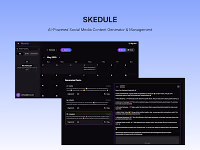 Skedule: AI-Powered Social Media Content App Development