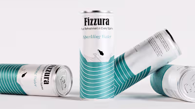 Packaging | label Design for Sparkling water can