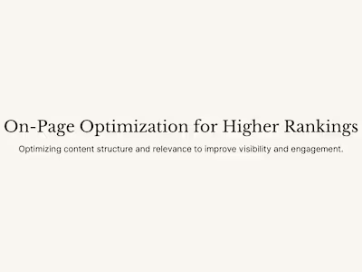 On-Page Optimization
