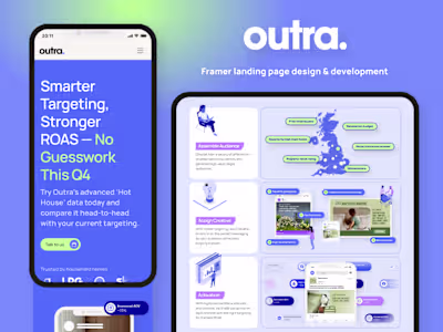 Hot Houses Framer Landing Page Design for Outra