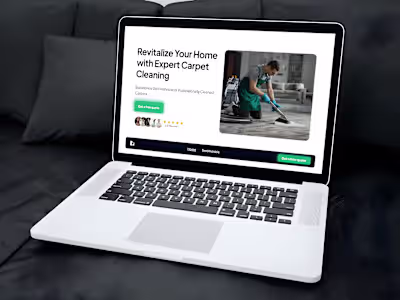 Carpet Cleaning  Landing page