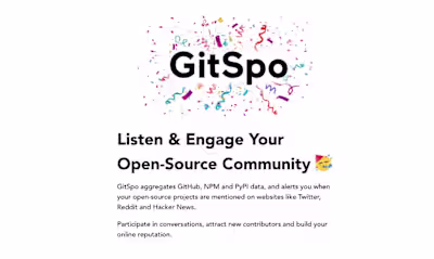 Before Contra, I built GitSpo — a platform that aggregated p...