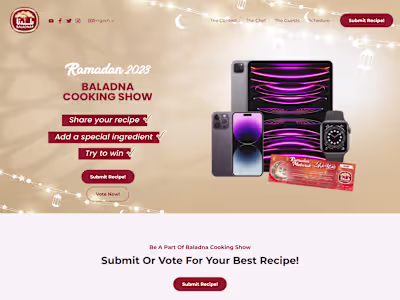 Baladna - Competition Website Design & Development