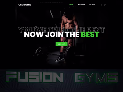 Gym Website (Custom UI/UX)