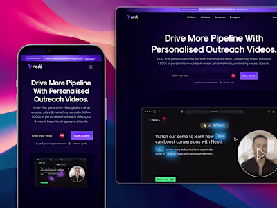 Website Redesign for Nesti.io using Framer