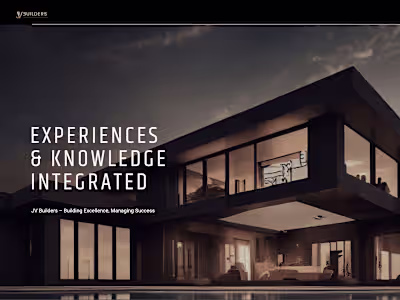 jv builders – Construction & Management