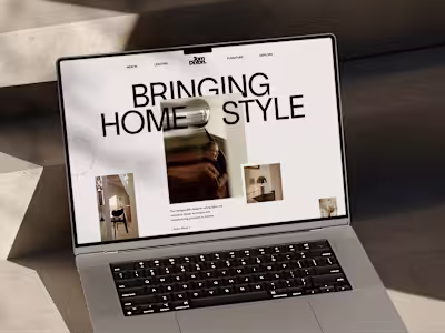 Tom Dixon - Personal Interior Design Website Landing Page