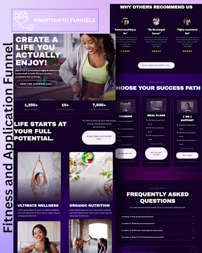 Lead Generation & Sales Funnel for Fitness Coaches