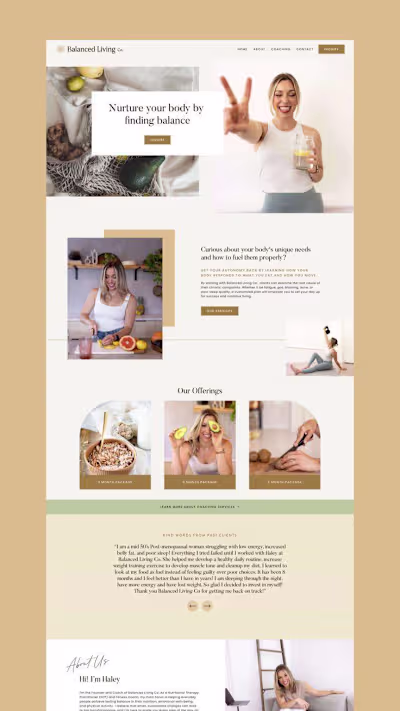 Sales page design in kajabi