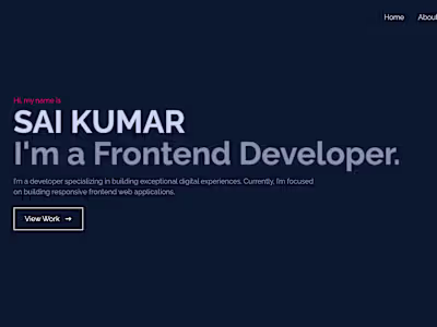 Simple Portfolio Website