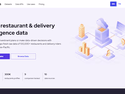 Complete website for Data Provider Company
