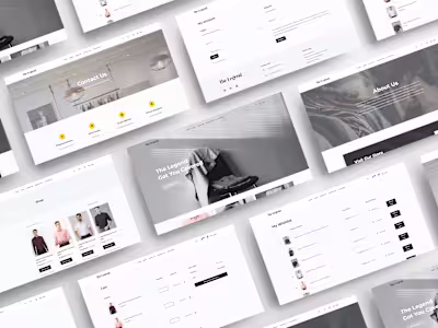 The Legend Clothing Store - ecommerce website 