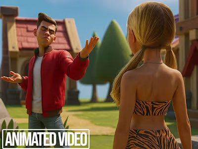 Professional Stylized 3D Cartoon Animation for Social Media