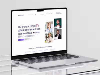 UX Design - Landing page - addConnect (Case Study)