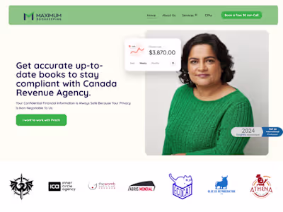 Website Copy for Maximum Bookkeeping