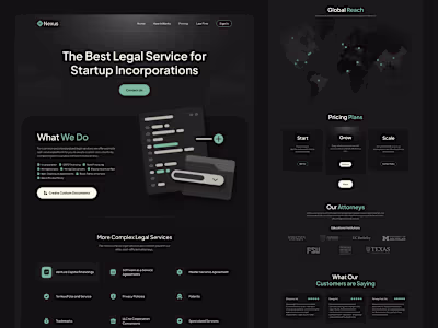 Legal Services Startup - Landing Page