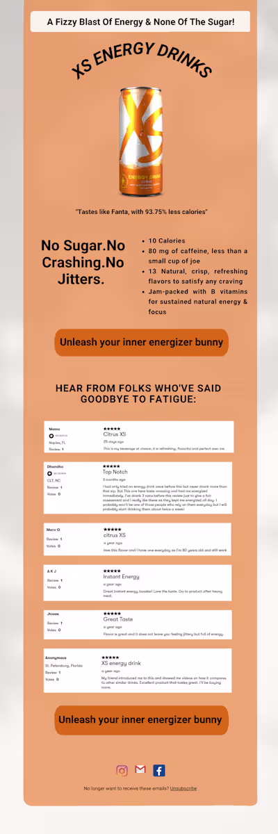 Product Intro email
