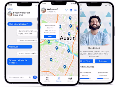 Outside! Mobile app design