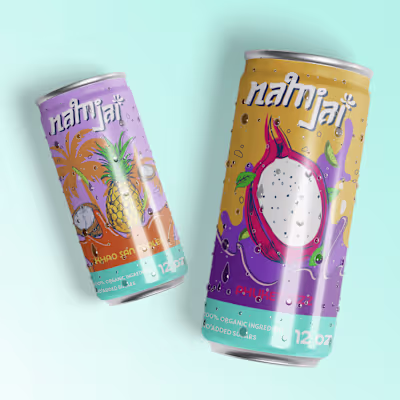 Namjai - Beverage Brand Identity + Package Design