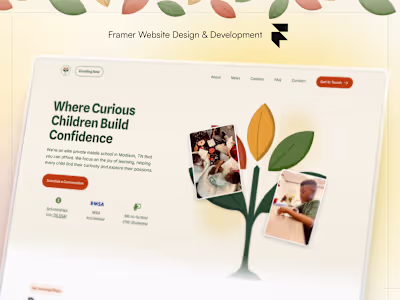 7-page Framer Website for Flourish Schools in 3 days