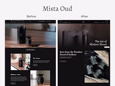 Mista Oud Website Redesign