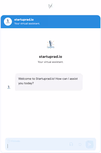 AI Chatbot Integration for Startuprad.io