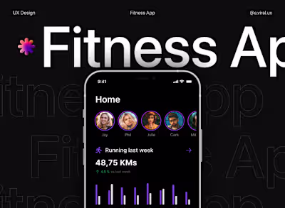 Fitness Mobile App Design