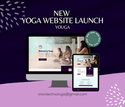 Landing Page Design For Youga