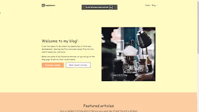 Bloging website using 11ty and cms 