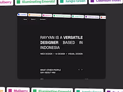 Designers Portfolio - Dark and Playful