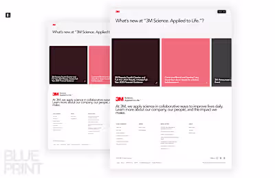 3M Corporate Website Redesign
