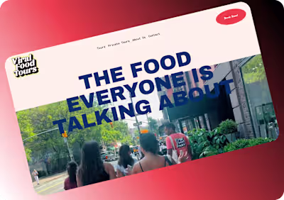 Viral Food Tours Website Redesign