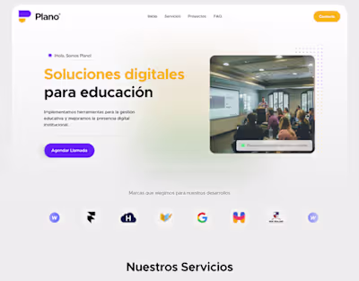 LandingPage - Plano "Soluciones Digitales para Educación" 