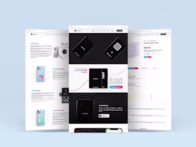 NFC Card Web UI Design