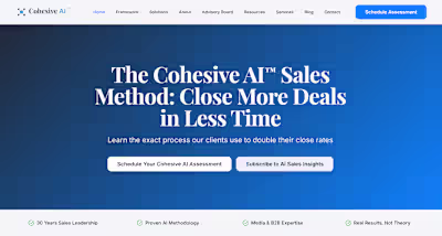 Cohesive AI™ Sales Method 🚀 Client needed comprehensive dig...