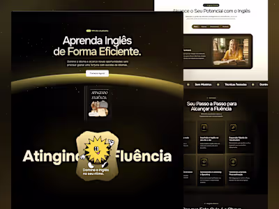 Landing Page, Web Design for Educational Infoproduct