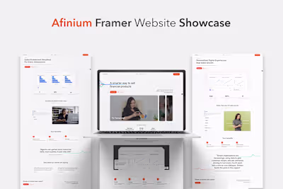 Designing and Building the Afinium Framer Website