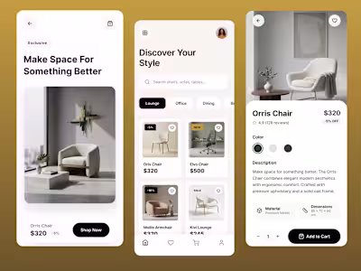 A modern furniture shopping app