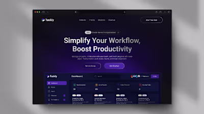 Taskly – Productivity and Task Management Dashboard