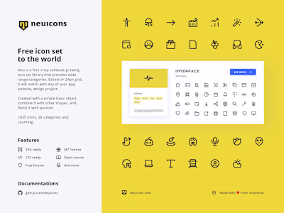 Neu Icons - Free icon set to the world