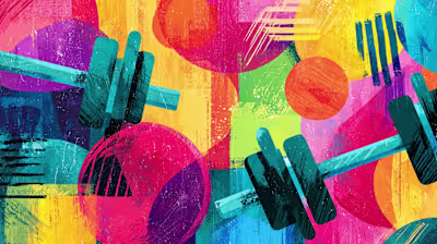 Visuals for a gym brand, generated using Midjourney