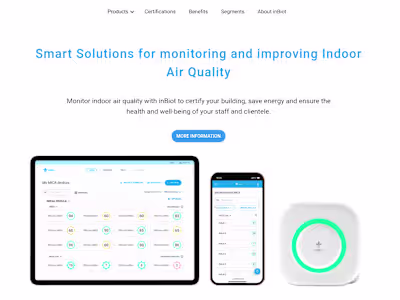 inBiot - Modern and clean Webflow site for a startup