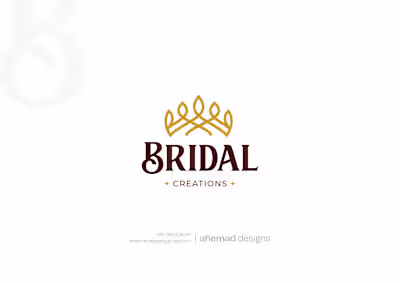 Bridal Creations – Luxury Wedding Brand Logo Design Bridal b...