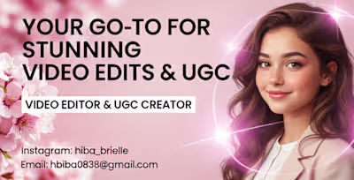 🎥 Video Editing & UGC that Converts Views to Customers