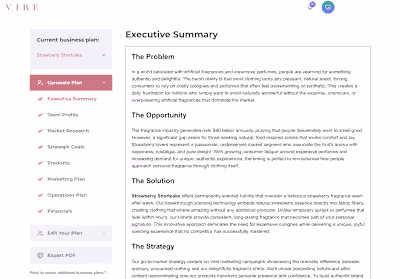 AI-powered Fashion Business Plan tool for fashion entreprenu...