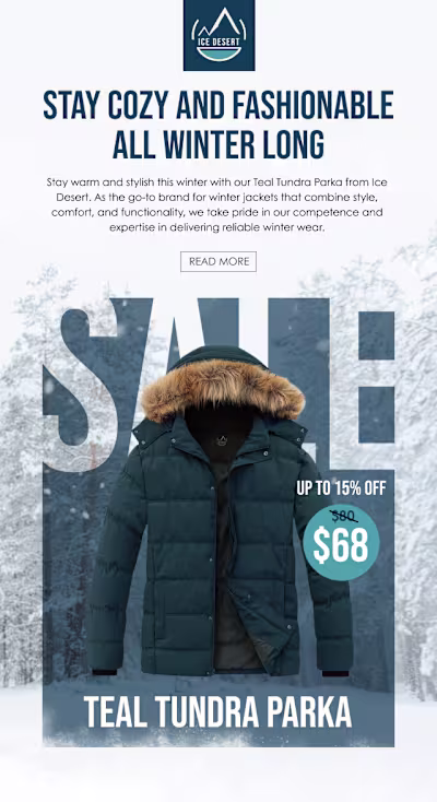 Ice Dessert Promotional Ads