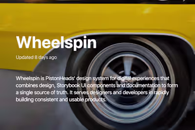 PistonHeads - Design System