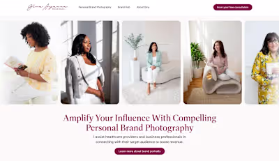 Case Study : Gina Ayanna Photography Brand Refinement