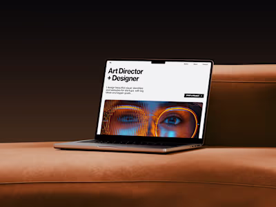 Minimal Designer Portfolio – Figma to Webflow