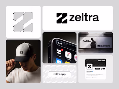 Zeltra - Logo and Branding Design A brand identity built aro...